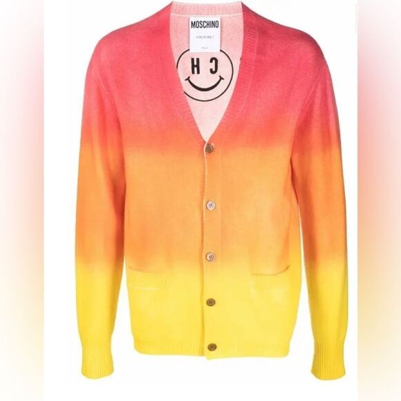 MOSCHINO Couture! NWT
Ombre Effect Wool/Cashmere Cardigan - Picture 9 of 13